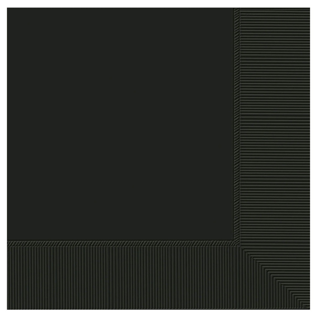 3-Ply Beverage Napkins, Mid Ct. - Jet Black