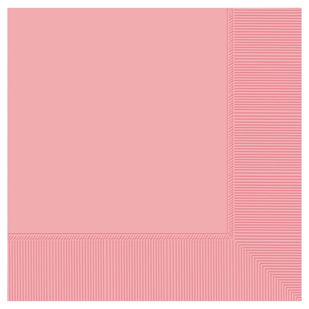 3-Ply Beverage Napkins, Mid Ct. - New Pink