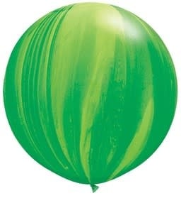 30 Inch Latex Balloons 1 ct-SuperAgate green Rainbow