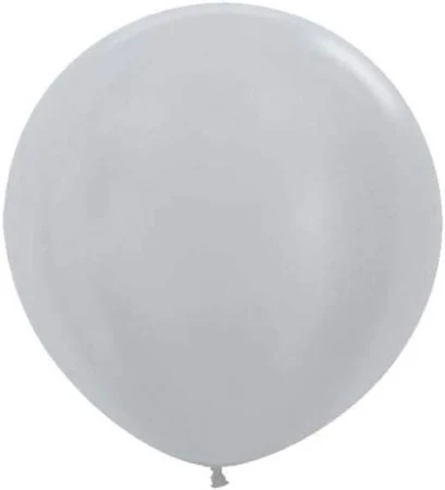 30 Inch Latex Balloons-Silver