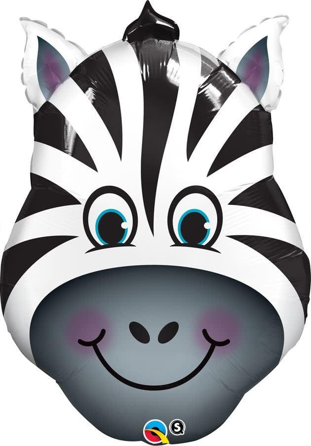 32 Inch Foil Balloon Zany Zebra