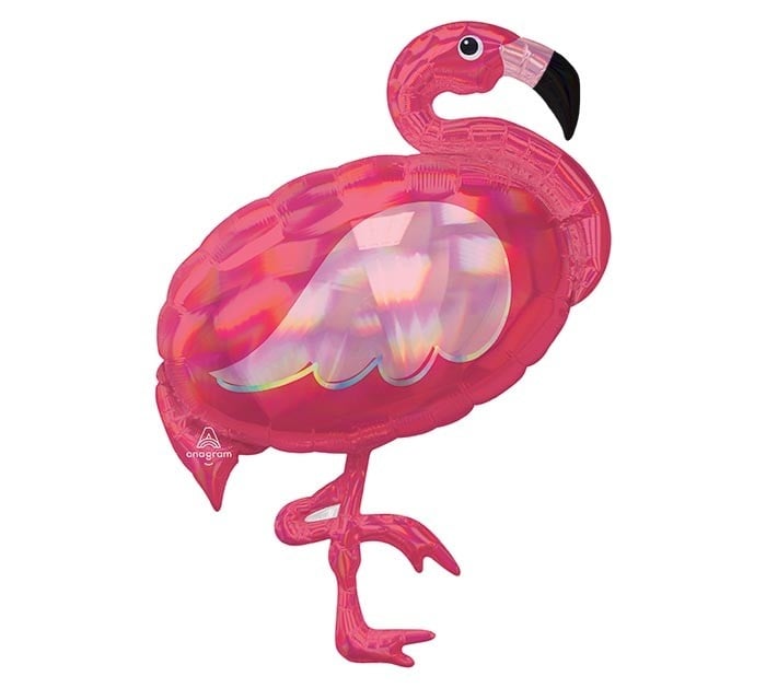 33" Irid Pink Flamingo Shp - Flt Hawaiian/Tropical