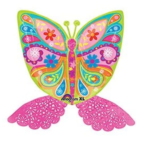 33" Mylar Balloon-Butterfly