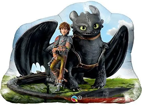 33 Inch Mylar Balloon Shape-Hiccup &Toothless