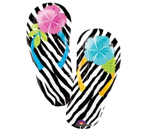 33'' Wild Isle Flip Flops Shp Hawaiian/Tropical