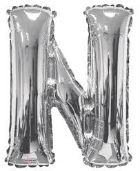 34 Inch Airfill Balloon Letter N Silver
