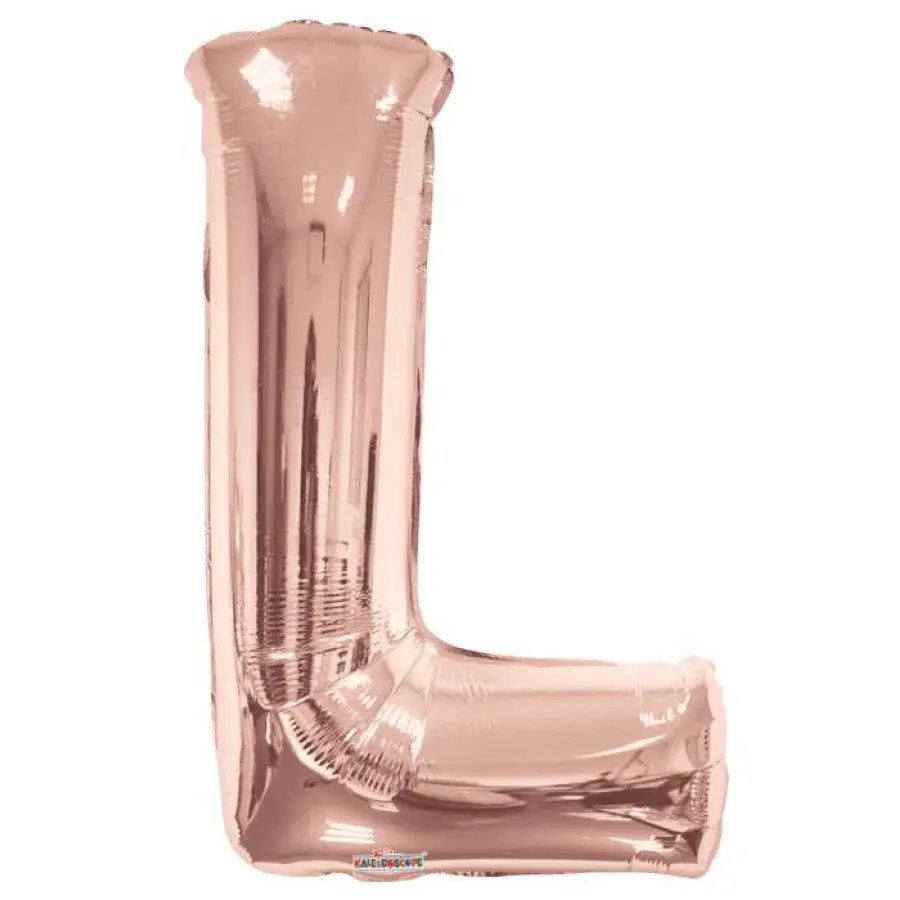 34 Inch Balloon Letter Rose Gold-L
