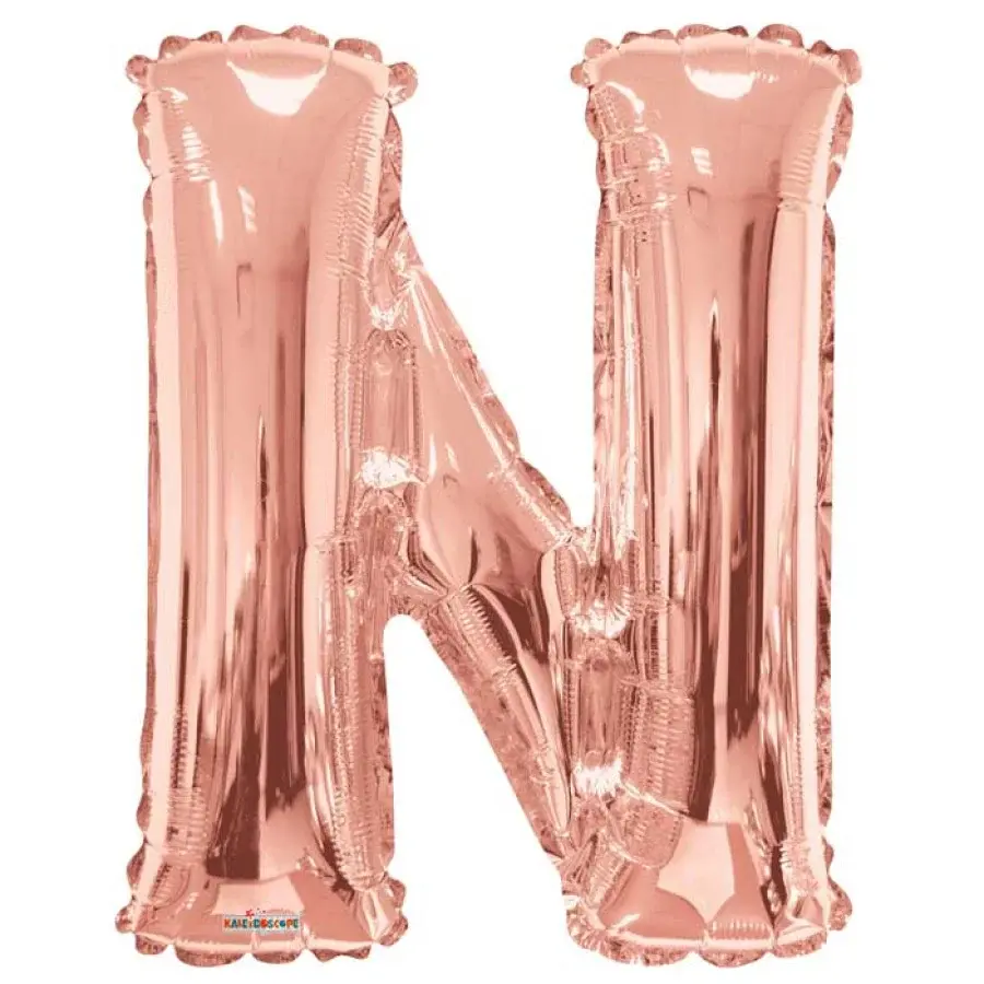 34 Inch Balloon Letter Rose Gold-N