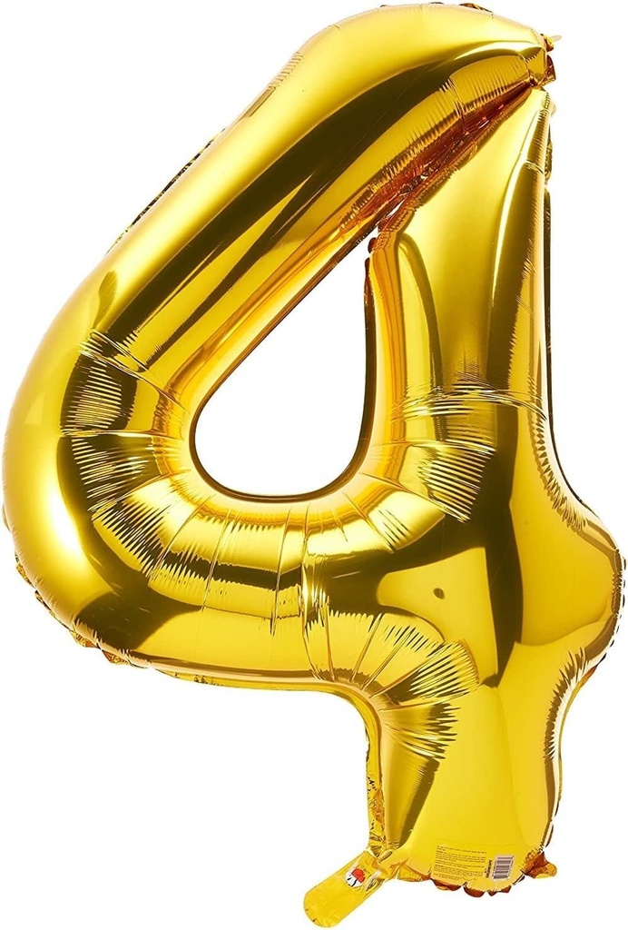 34 Inch Balloon Number Gold-4
