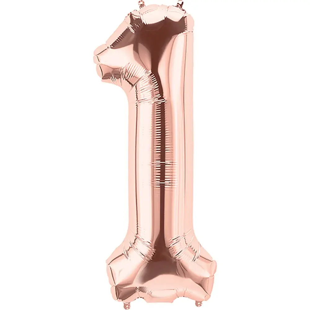 34 Inch Balloon Number Rose Gold-1
