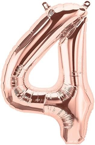34 Inch Balloon Number Rose Gold-4