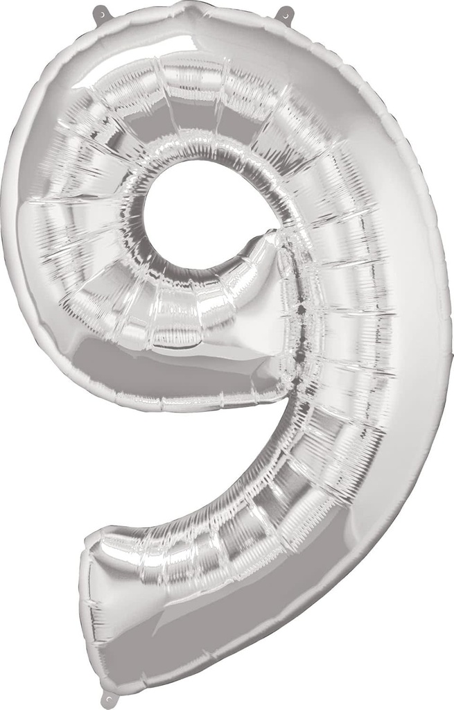 34 Inch Balloon Number Silver-9