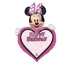 34 Inch Mylar Balloon Happy Birthday Minnie Forever