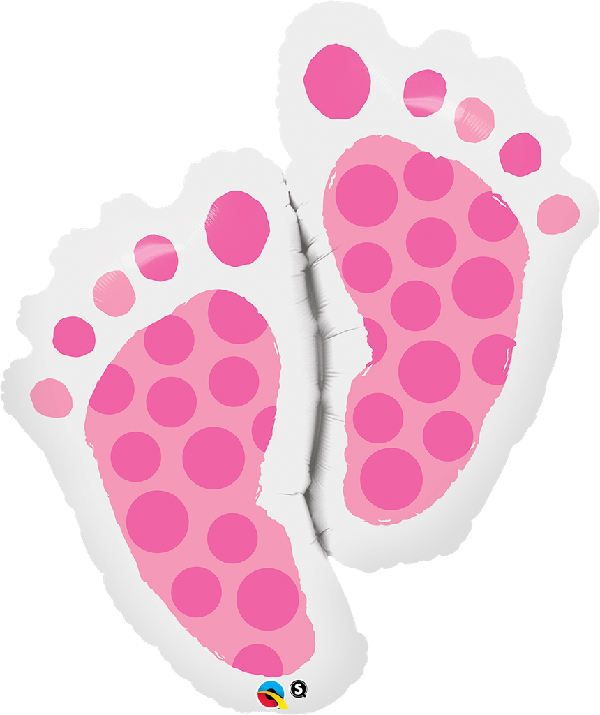 35" Baby Feet Pink Shp - Flt