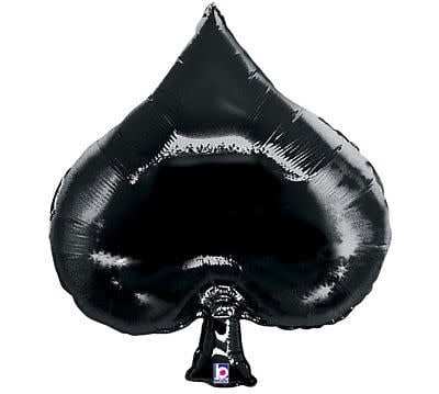 35'' Casino Spade Shape Foil