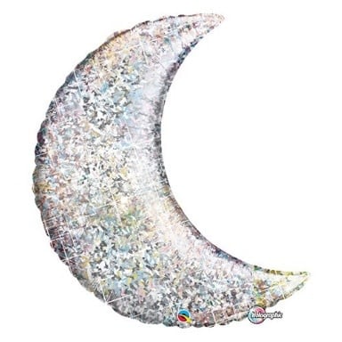 35'' Crescent Moon Balloon  - Holo Ramadan