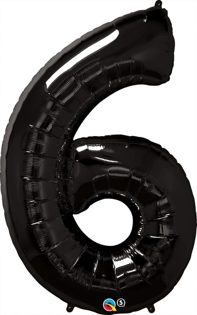 36" Black Balloon Number  6
