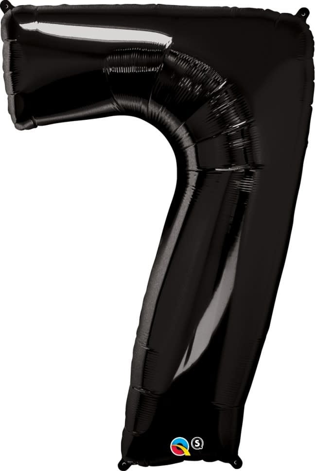36" Black Balloon Number  7