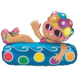 36" Mylar Swimming Girl