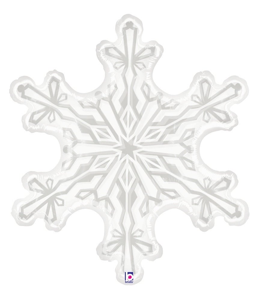 38" Clear Snowflake Shp - Flt