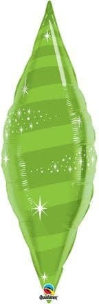 38" Taper Swirl - Lime Green
