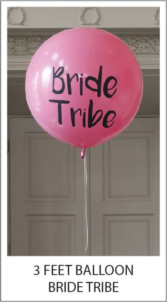 3Ft Printed Latex Balloon - Bride Tribe Bridal & Wedding