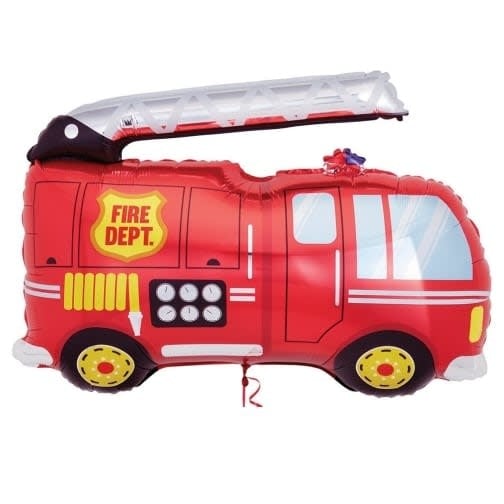 40 Inch Fire Truck Shape Foil Balloon