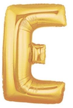 40'' Mylar Balloon Letter E Gold