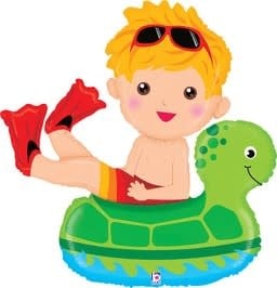 42" Boy Floatie Shp - Pkg