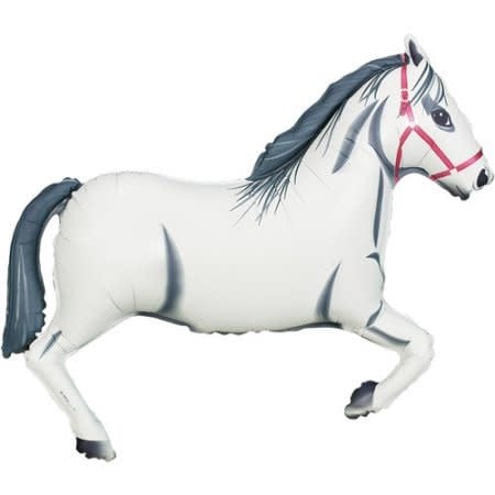 43 Inch Mylar Balloon-White Horse