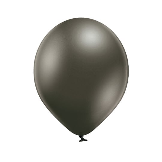 5 Inch Latex Balloons 100Ct-Anthracite Glossy