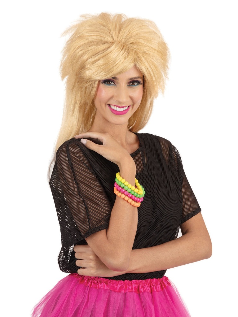 80's Neon Beaded Wristband (4 Colors)