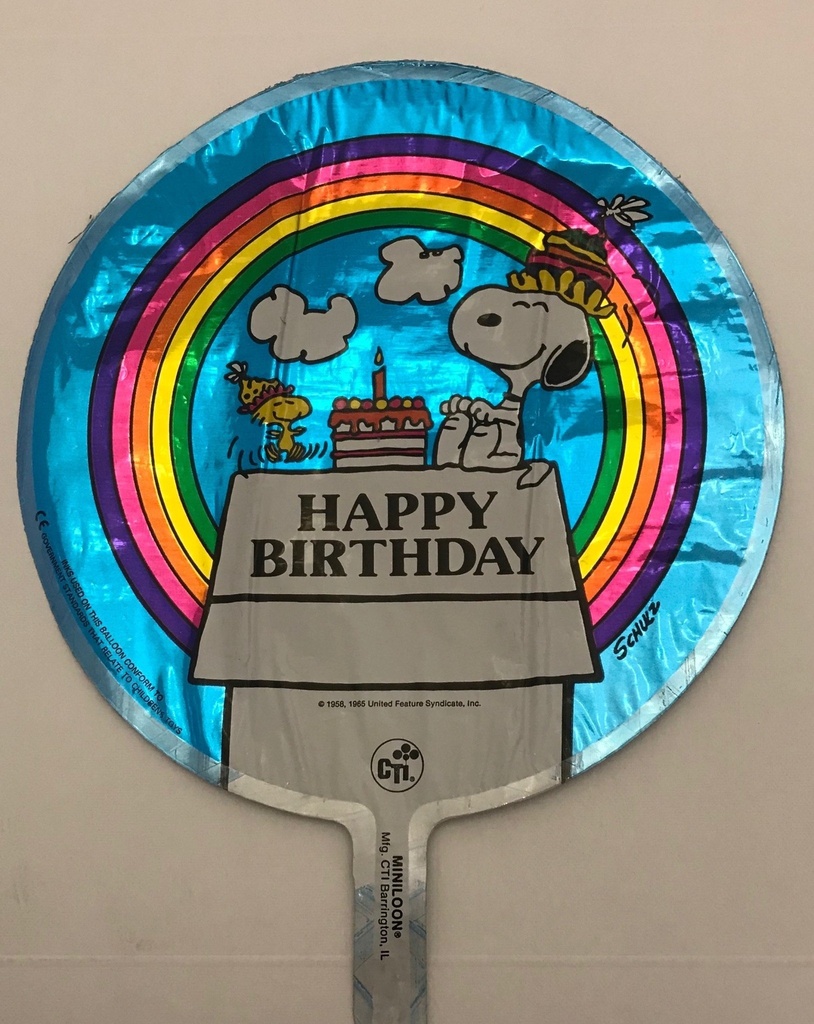 9" Round Mylar - Happy Birthday