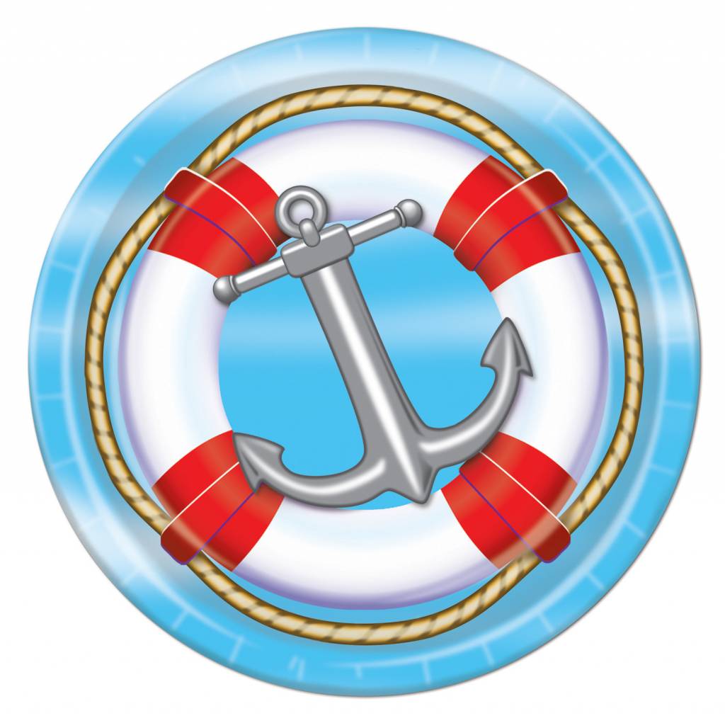 9"Plates- Nautical
