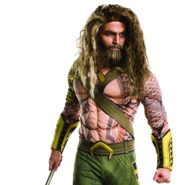 Adult Aquaman Beard And Wig Set