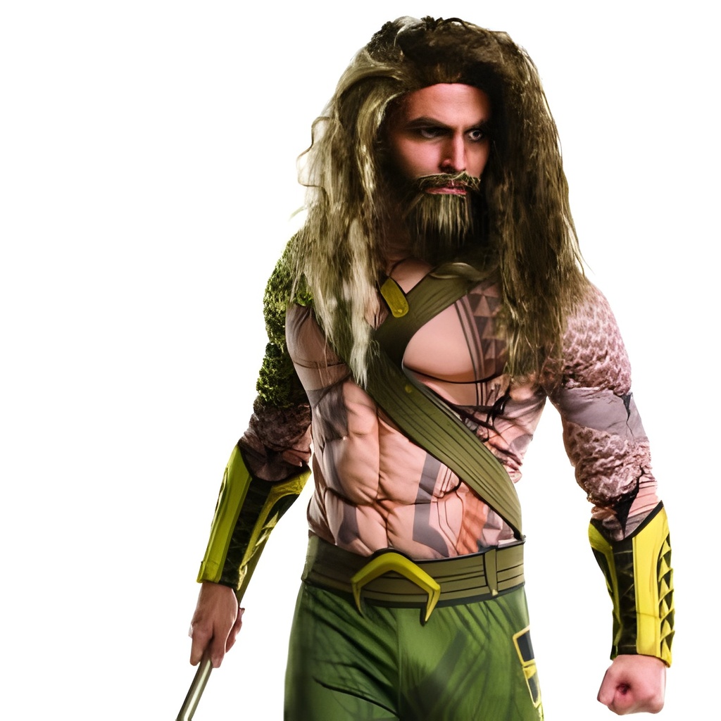 Adult Aquaman Beard And Wig Set