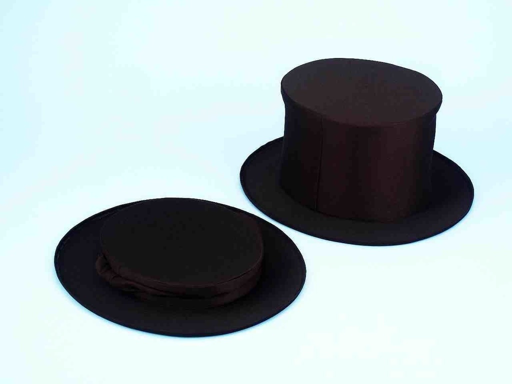 Adult Collapsible Top Hat-Black