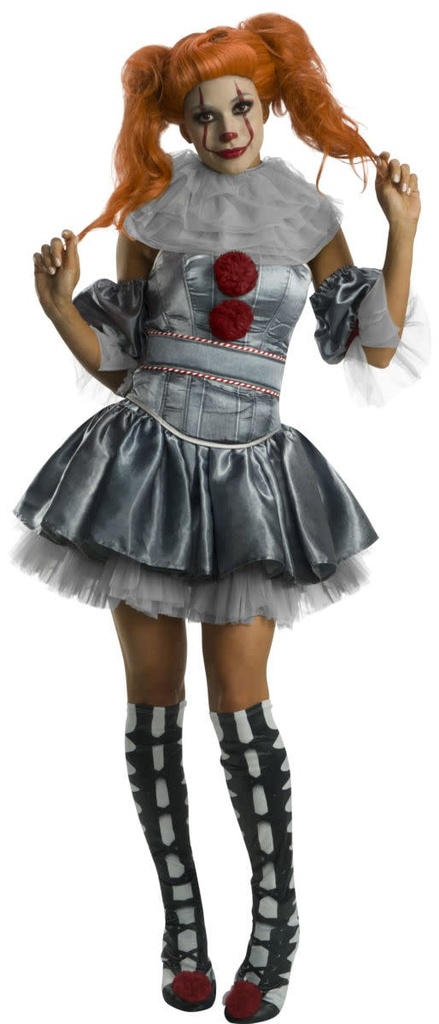 Adult IT Movie Deluxe Pennywise Costume Scary & Villains