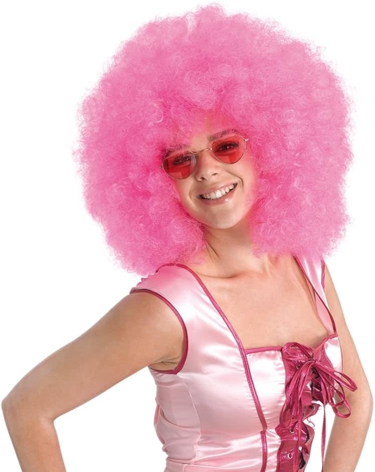 Afro Wig Pink Mega