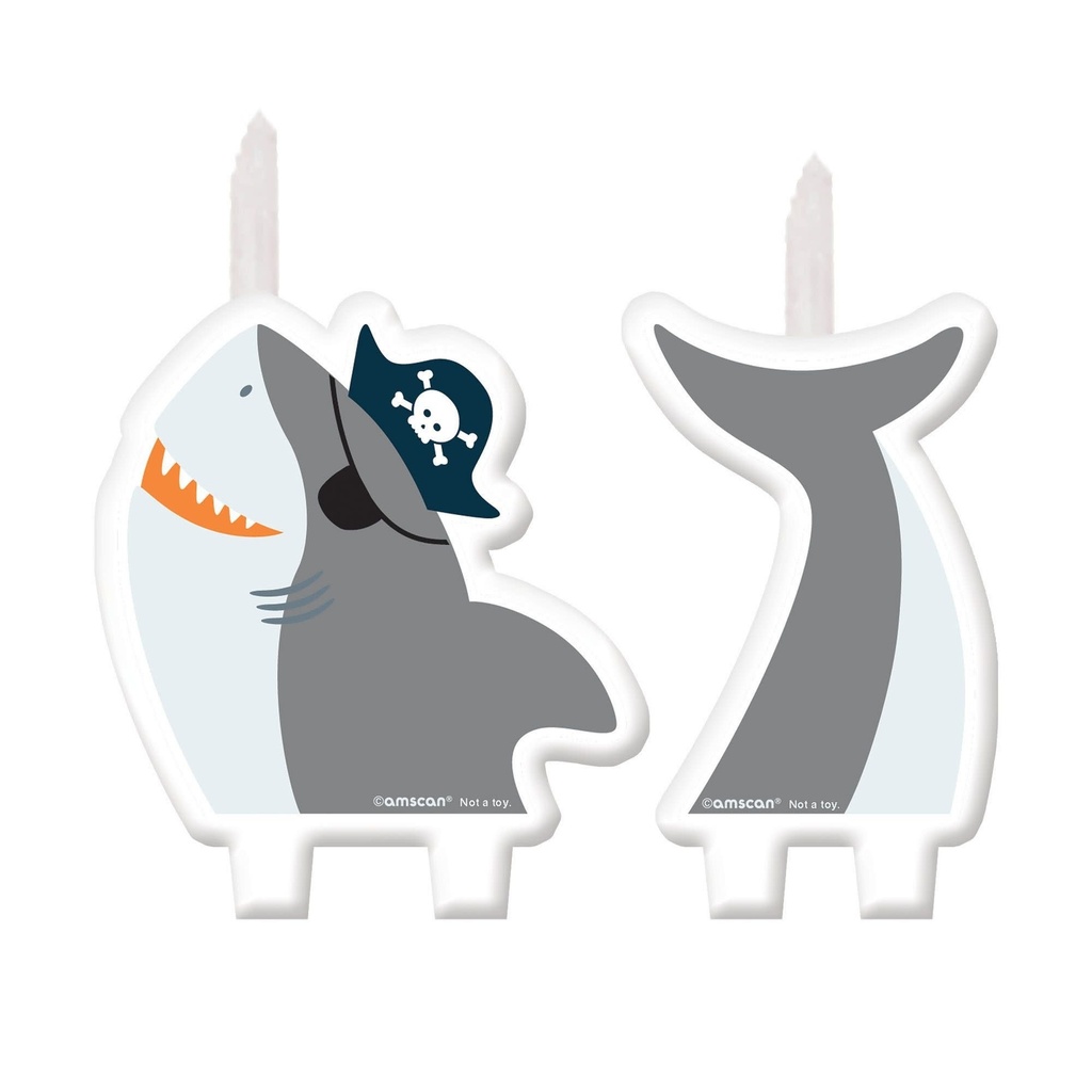 Ahoy Birthday Shark Birthday Candle Set