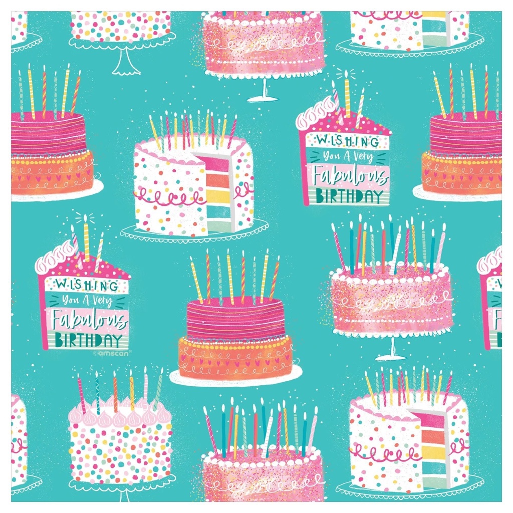 All Over Cakes Jumbo Gift Wrap