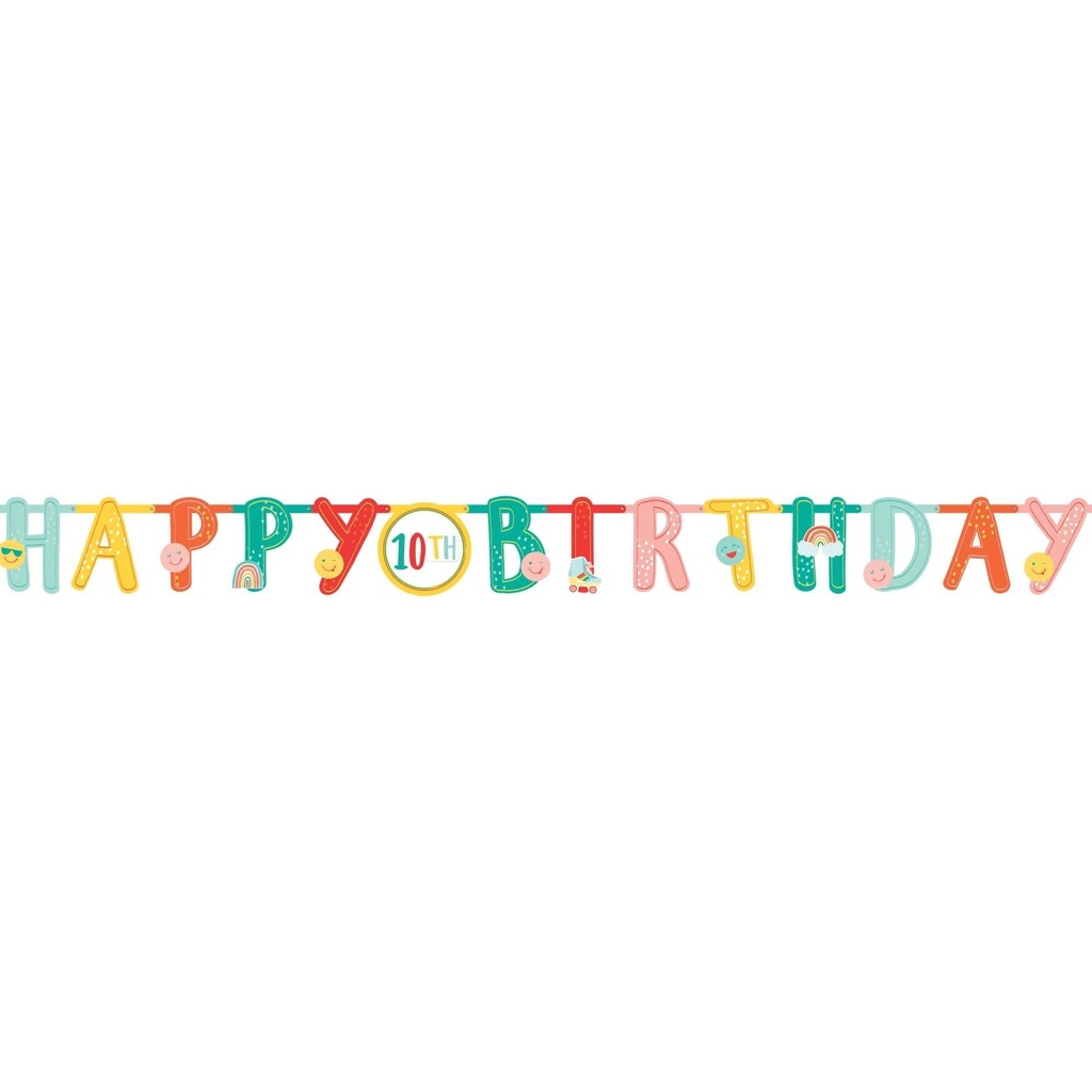All Smiles Jumbo Add-an-Age Letter Banner
