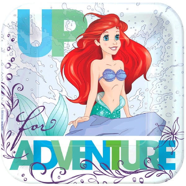 Ariel Dream Big - 7 Inch Plates Square
