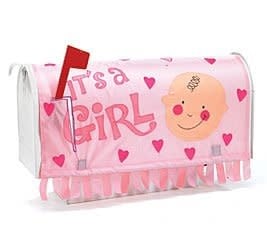Baby Mailbox Cover-Pink