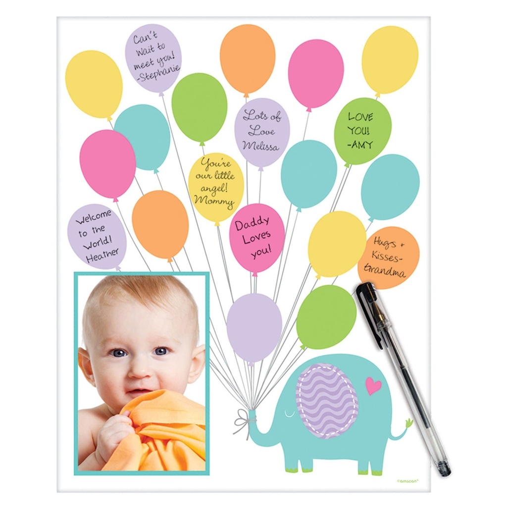 Baby Shower Autograph Matte Baby Girl