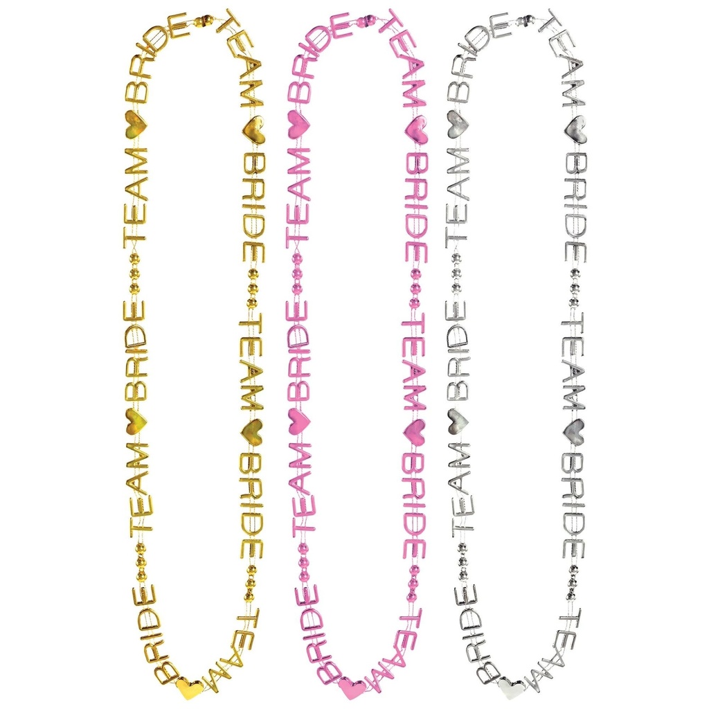 Bachelorette Team Bride Word Beads Bridal & Wedding
