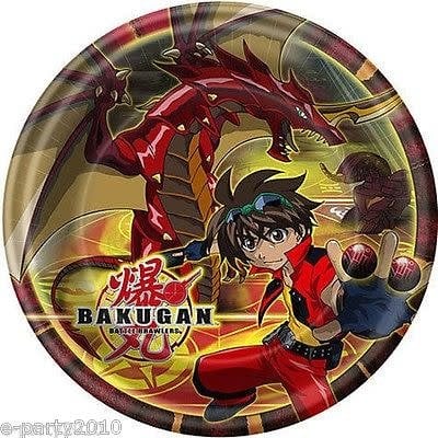  Bakugan-9 Inch Dinner Plates 8/pk