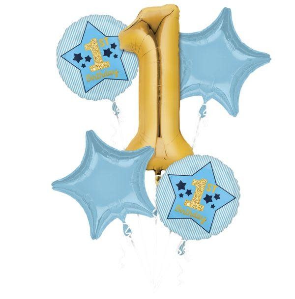 Balloon Bouquet Boy 1St Birthday