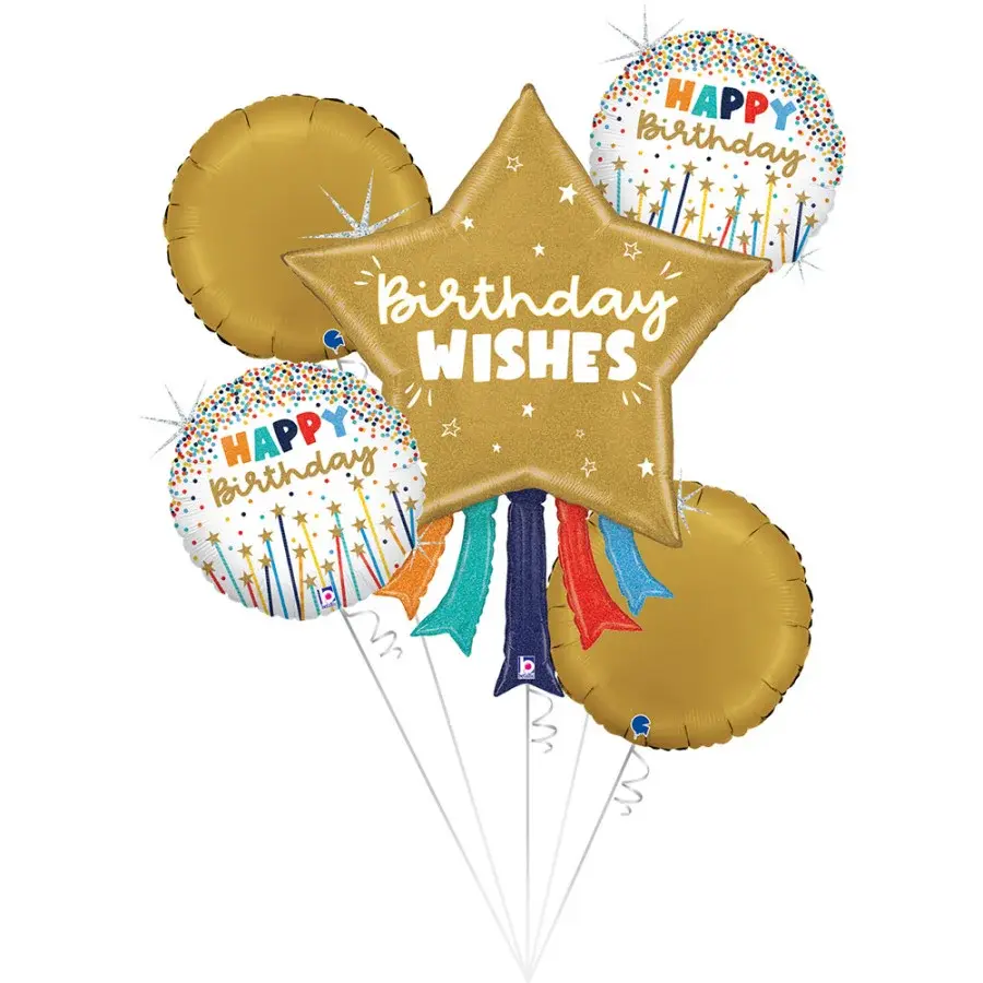 Balloon Bouquet-Birthday Wishes