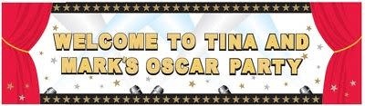 بنر لوحة ترحيبية ضخمة قابلة للتخصيص ثيم هوليوود (Hollywood)